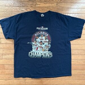 Atlanta Braves MLB Shirt National League Baseball Champions Graphic Tee